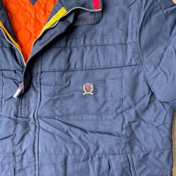 Vintage Tommy Hilfiger Jacket Men's Large Blue Waterproof Expedition Hiking 5303 - Picture 6 of 16